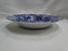 Staffordshire Calico Blue, Floral, Crownford: Rim Soup Bowl, 7 1/2", As Is