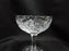 Bohemian Czech Queen Lace, Cut Stars: Champagne / Sherbet (s), 4 1/2" Tall