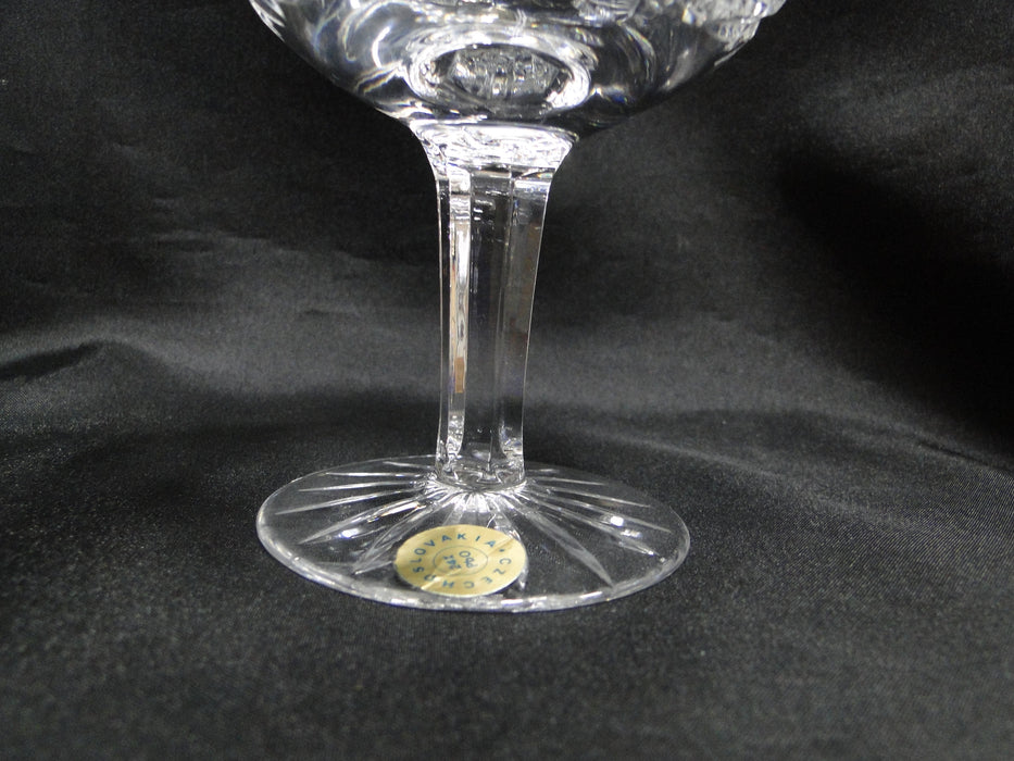 Bohemian Czech Queen Lace, Cut Stars: Champagne / Sherbet (s), 4 1/2" Tall