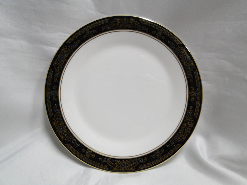 Royal Doulton Albany H5041, Black Rim: Salad Plate (s), 8"
