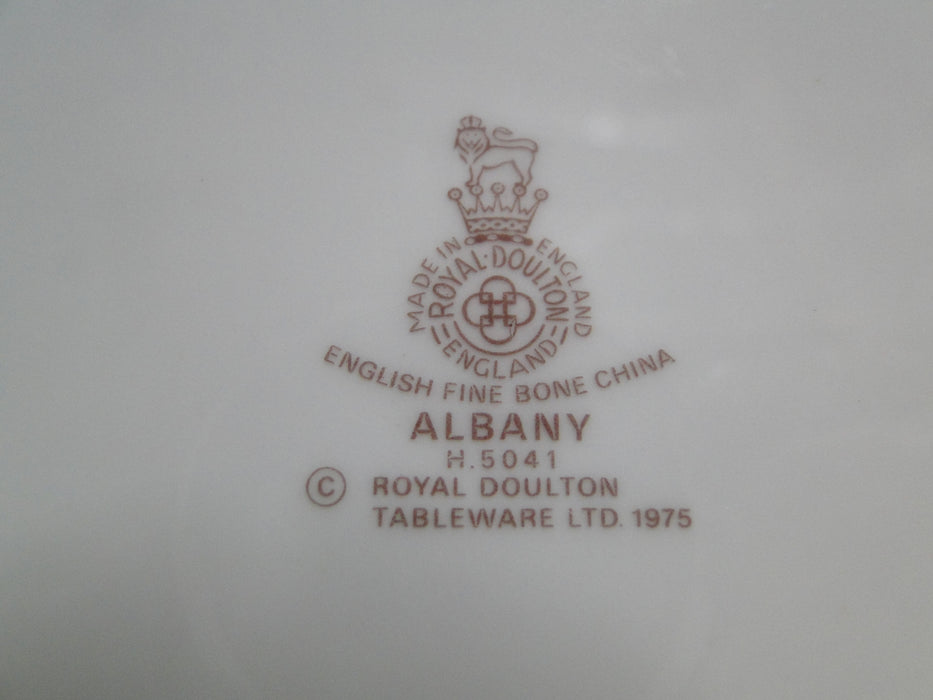 Royal Doulton Albany H5041, Black Rim: Salad Plate, 8", As Is