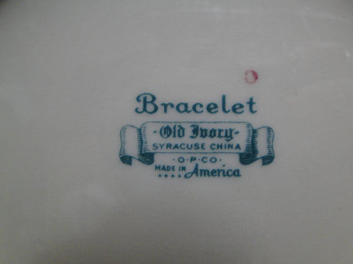 Syracuse Brantley, Wide Gold Trim: Oval Serving / Vegetable Bowl, 9 1/2"