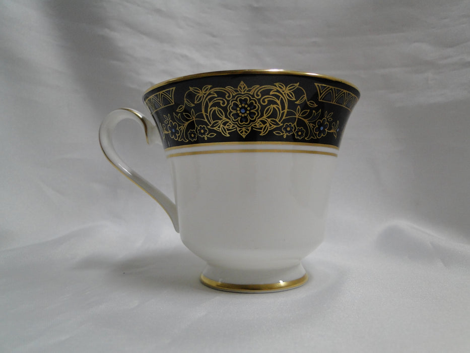 Royal Doulton Albany H5041, Black Rim: Cup & Saucer Set (s), 3" Tall