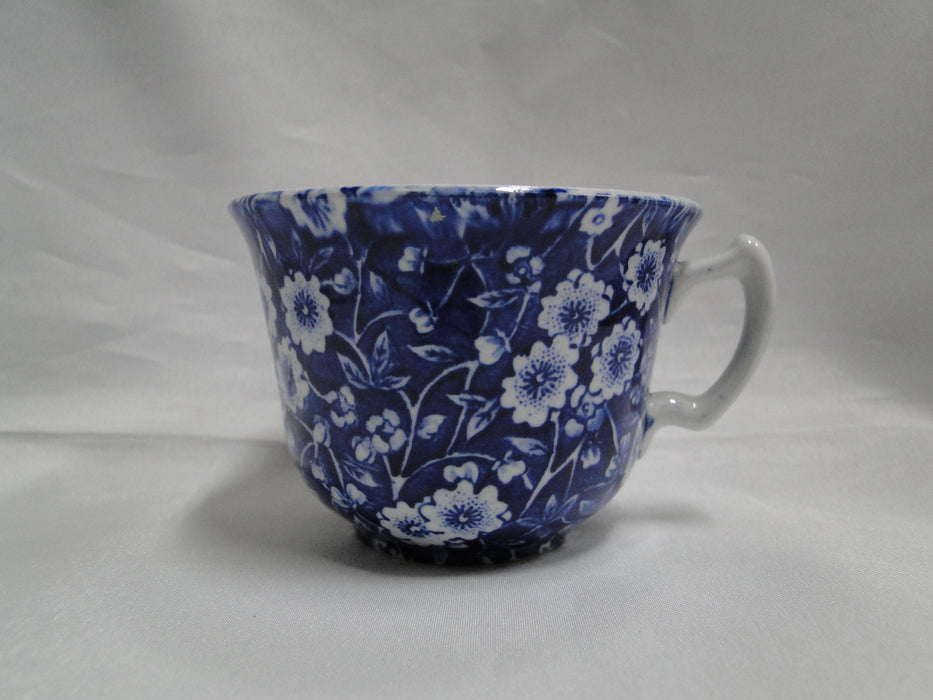 Staffordshire Calico Blue, Floral, Crownford: Cup & Saucer Set, 2 1/2"