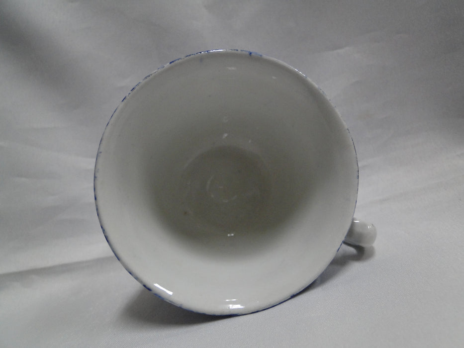 Staffordshire Calico Blue, Floral, Crownford: Cup & Saucer Set, 2 1/2", Crazing