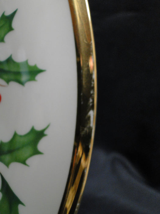 Lenox Holiday, Holly & Berries: Dinner Plate, 10 3/4", Gold Wear