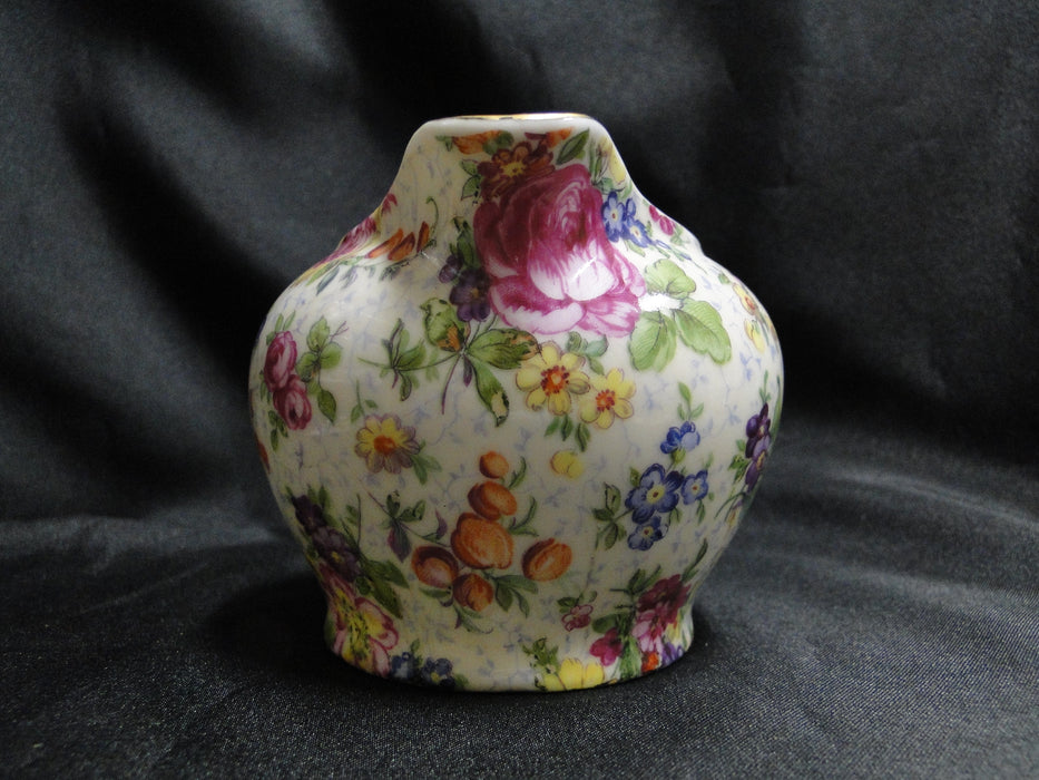 Victoria VIT89 Floral Chintz, Czechoslovakia: Creamer / Cream Pitcher, 3" Tall