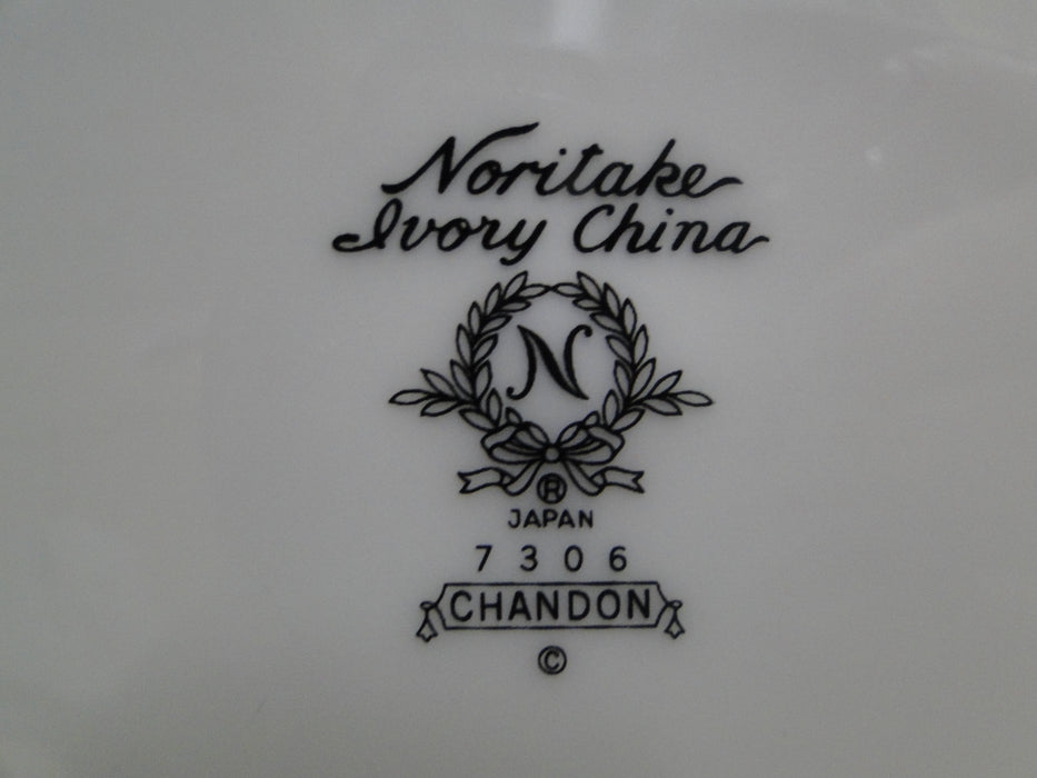 Noritake Chandon, 7306, White Floral on Ivory: Salad Plate (s), 8 1/4"