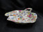 Victoria VIT89 Floral Chintz, Czechoslovakia: Two Part Relish w/ Handle, 7 3/4"