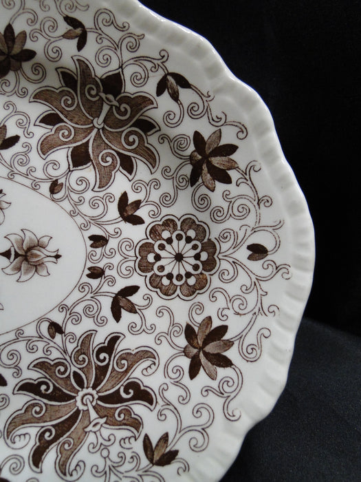 Mason's Bow Bells Brown, Flowers & Scrolls: Serving Platter, 11 1/4"
