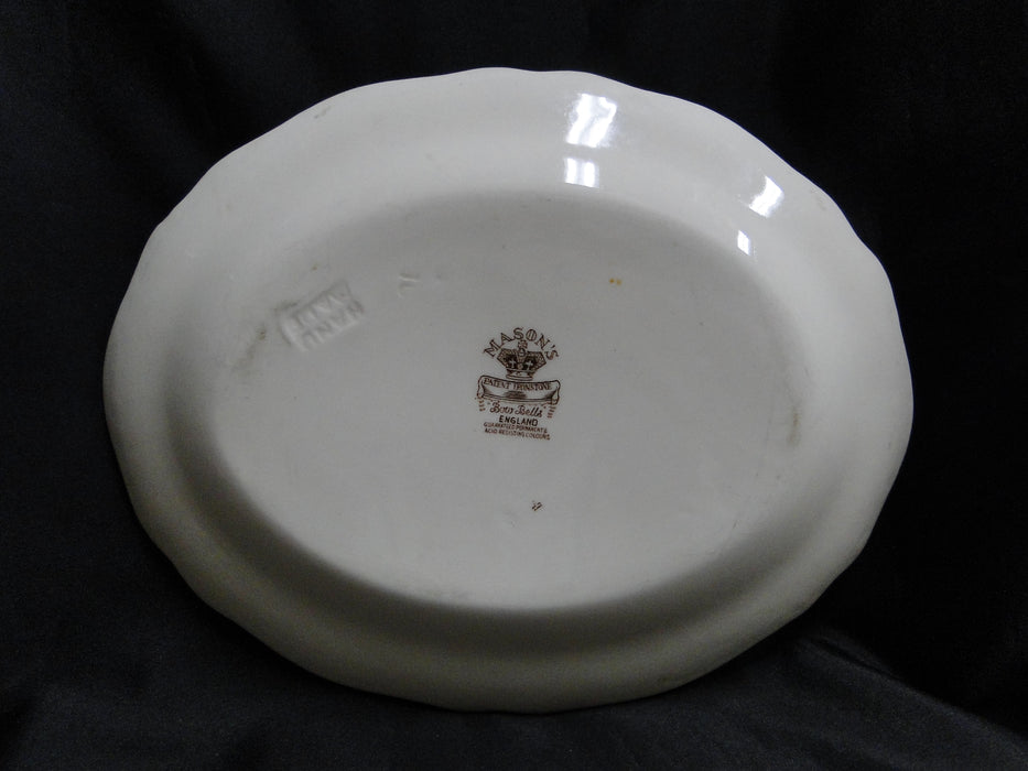 Mason's Bow Bells Brown, Flowers & Scrolls: Serving Platter, 11 1/4"