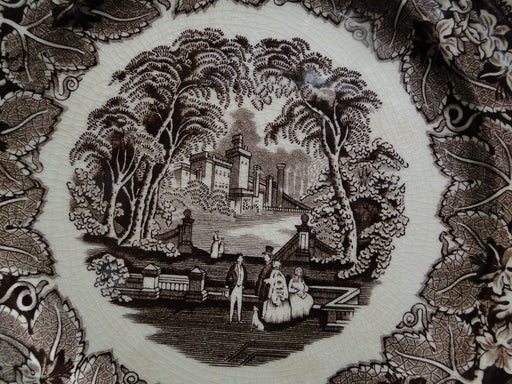 Mason's Vista Brown, Scene: Dinner Plate (s), 10 5/8", As Is