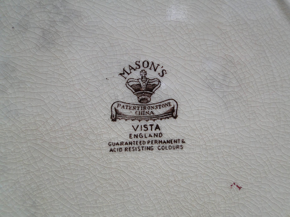 Mason's Vista Brown, Scene: Dinner Plate (s), 10 5/8", As Is