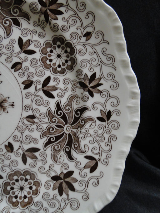 Mason's Bow Bells Brown, Flowers & Scrolls: Dinner Plate, 10 3/4", As Is