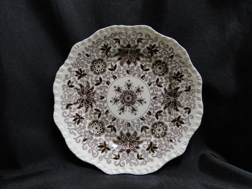 Mason's Bow Bells Brown, Flowers & Scrolls: Salad Plate (s), 8"