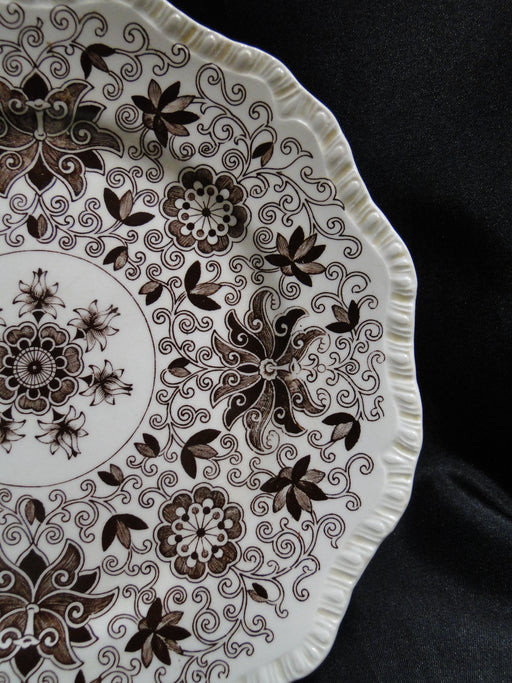 Mason's Bow Bells Brown, Flowers & Scrolls: Salad Plate (s), 8"