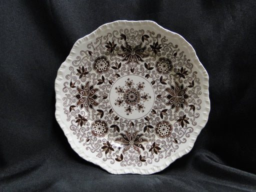 Mason's Bow Bells Brown, Flowers & Scrolls: Salad Plate (s), 8", Crazing