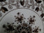 Mason's Bow Bells Brown, Flowers & Scrolls: Salad Plate (s), 8", Crazing