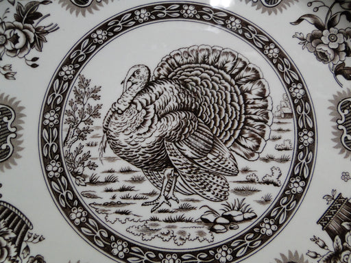 Spode Festival Brown, Turkey, Flower Baskets: Dinner Plate, 10 1/2", As Is