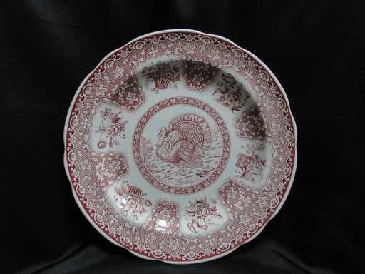 Spode Festival Pink / Red, Turkey, Flower Baskets: Dinner Plate (s), 10 1/2"