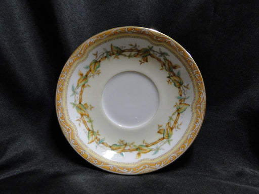 Noritake Olympia, 680, Yellow & Green Leaves: 5 1/2" Saucer Only, No Cup