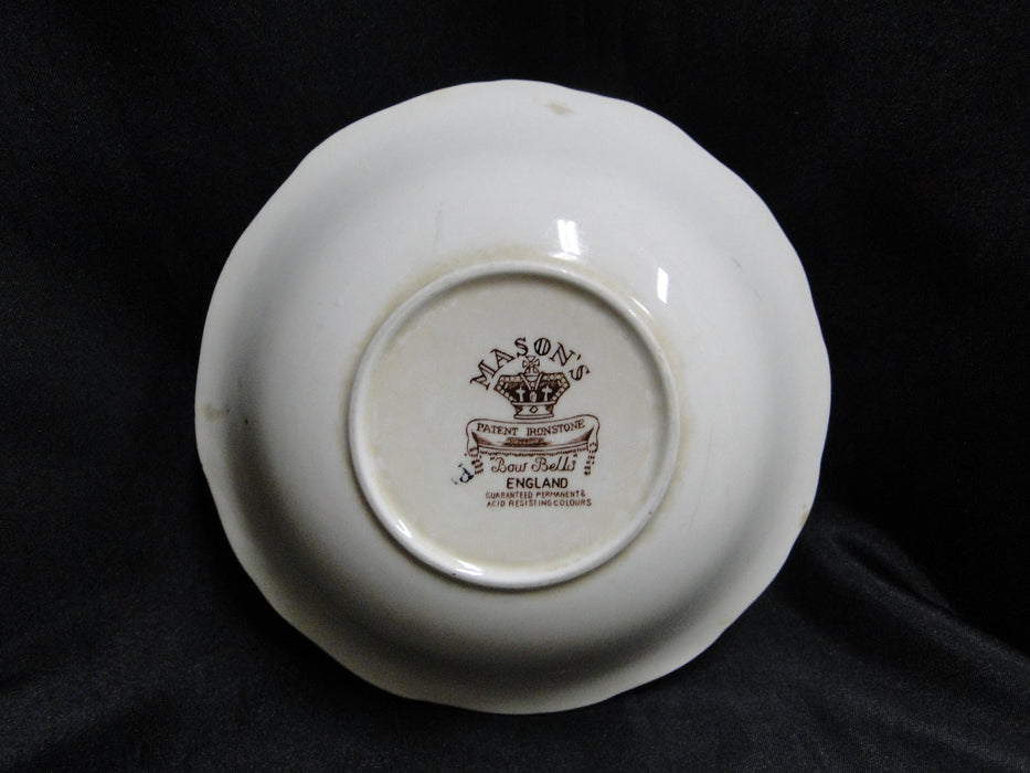 Mason's Bow Bells Brown, Flowers & Scrolls: Cereal Bowl, 6 1/4", As Is