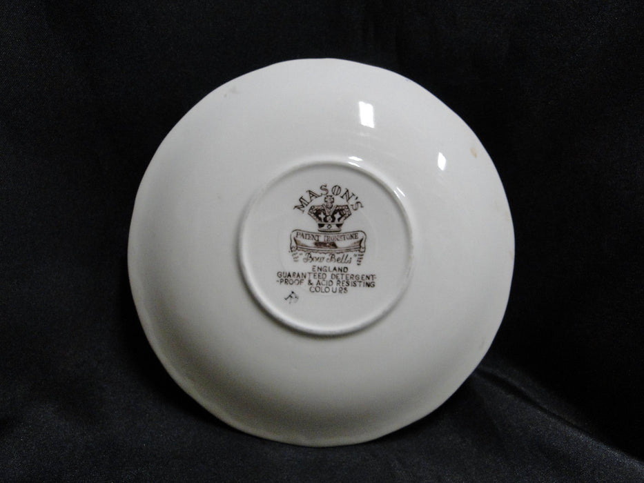 Mason's Bow Bells Brown, Flowers & Scrolls: 6" Saucer Only, Lt Discolor