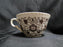 Mason's Bow Bells Brown, Flowers & Scrolls: Cup & Saucer Set, 2 1/4" Tall