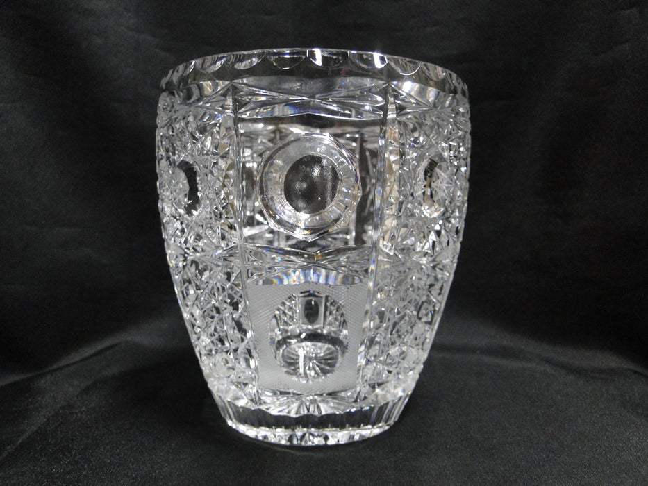 Valaska Bela, Slovakia, Cut Stars & Thumbprints: Ice Bucket, 5 1/2" Tall