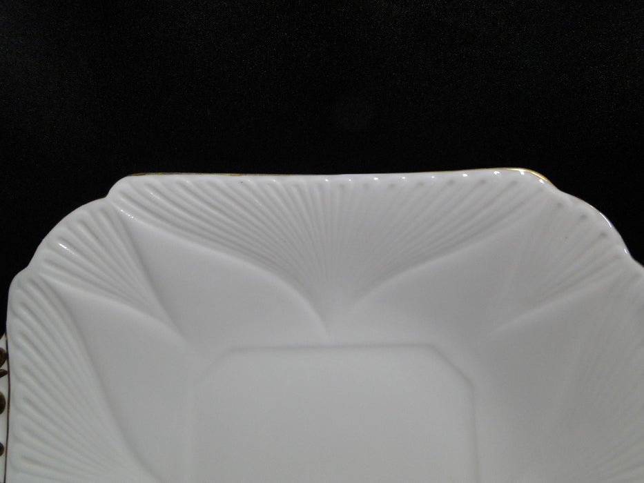 Shelley Regency, Gold Trim: Square Handled Cake Plate, 9 5/8", Dainty
