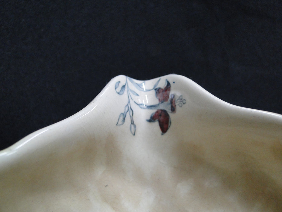 Royal Doulton The Kirkwood, Flowers & Fruit: Gravy w/ Attached Underplate, As Is