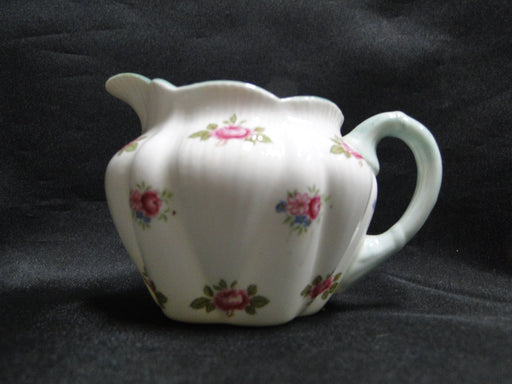 Shelley Rosebud, Pink Roses, Green Trim: Mini Creamer, 2 7/8", Dainty