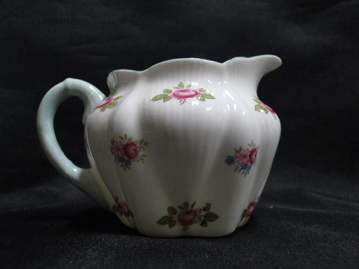 Shelley Rosebud, Pink Roses, Green Trim: Mini Creamer, 2 7/8", Dainty