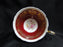 Aynsley Burgundy & Gold, Multicolored Florals: Cup & Saucer Set, 2 1/8"