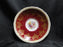 Aynsley Burgundy & Gold, Multicolored Florals: Cup & Saucer Set, 2 1/8"