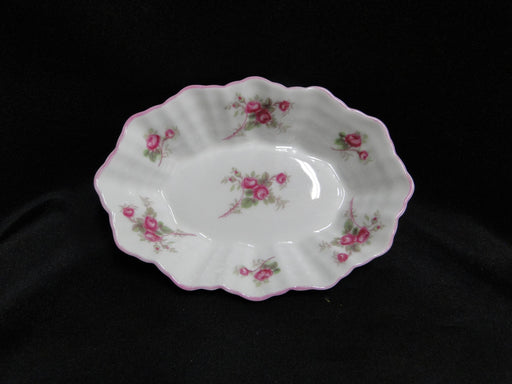 Shelley Bridal Rose, Pink Roses & Trim: Sweet Meat Dish, 5 3/8" x 3 3/4", Dainty