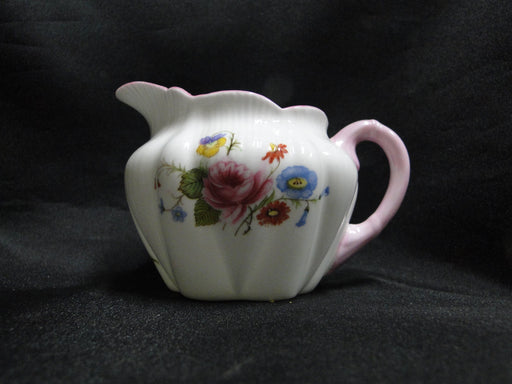 Shelley Rose & Red Daisy, Pink Trim: Mini Creamer / Cream Pitcher 2 3/4", Dainty