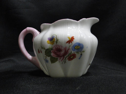 Shelley Rose & Red Daisy, Pink Trim: Mini Creamer / Cream Pitcher 2 3/4", Dainty