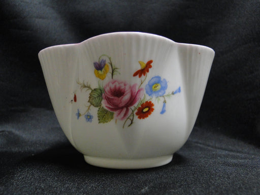 Shelley Rose & Red Daisy, Pink Trim: Open Sugar Bowl, 4 " x 2 3/8", Dainty