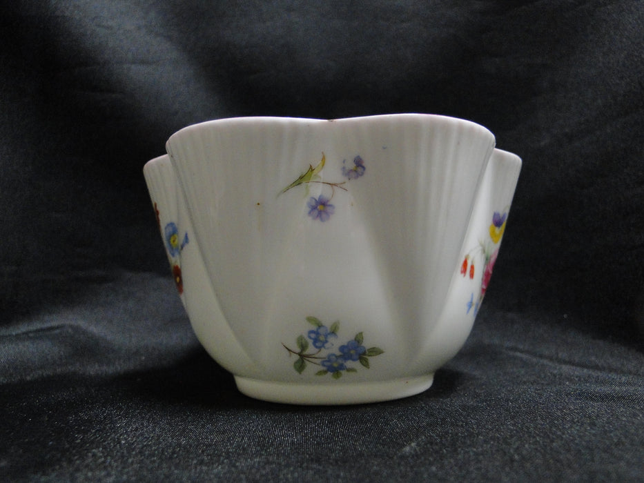 Shelley Rose & Red Daisy, Pink Trim: Open Sugar Bowl, 4 " x 2 3/8", Dainty
