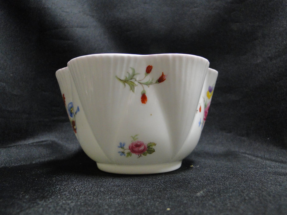 Shelley Rose & Red Daisy, Pink Trim: Open Sugar Bowl, 4 " x 2 3/8", Dainty