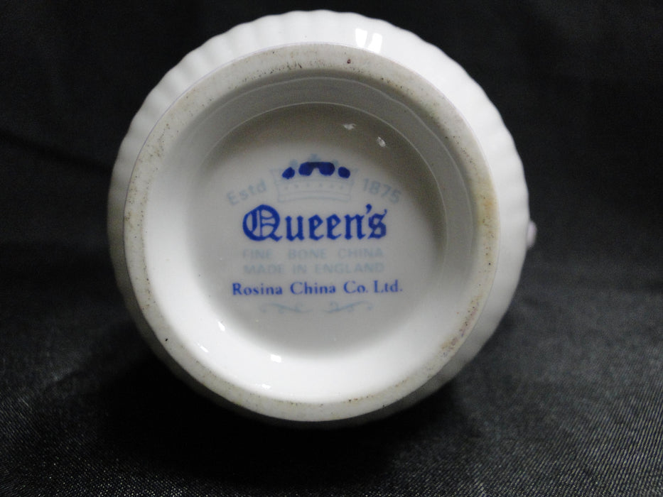 Rosina Queen's Harebell, Blue Flowers, Purple Trim: Creamer / Cream Pitcher