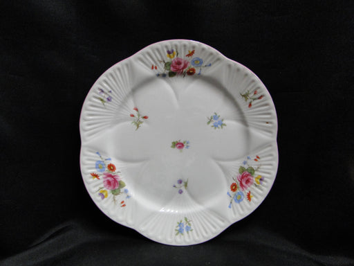 Shelley Rose & Red Daisy, Pink Trim: Salad Plate, 8", Dainty