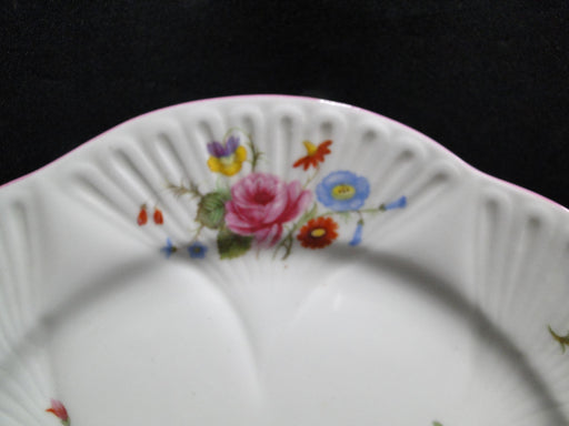 Shelley Rose & Red Daisy, Pink Trim: Salad Plate, 8", Dainty