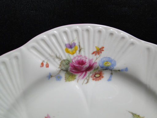 Shelley Rose & Red Daisy, Pink Trim: Dessert / Pie Plate (s), 7", Dainty