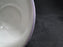 Rosina Queen's Harebell, Blue Flowers, Purple Trim: Open Sugar Bowl, 2 1/4" Tall