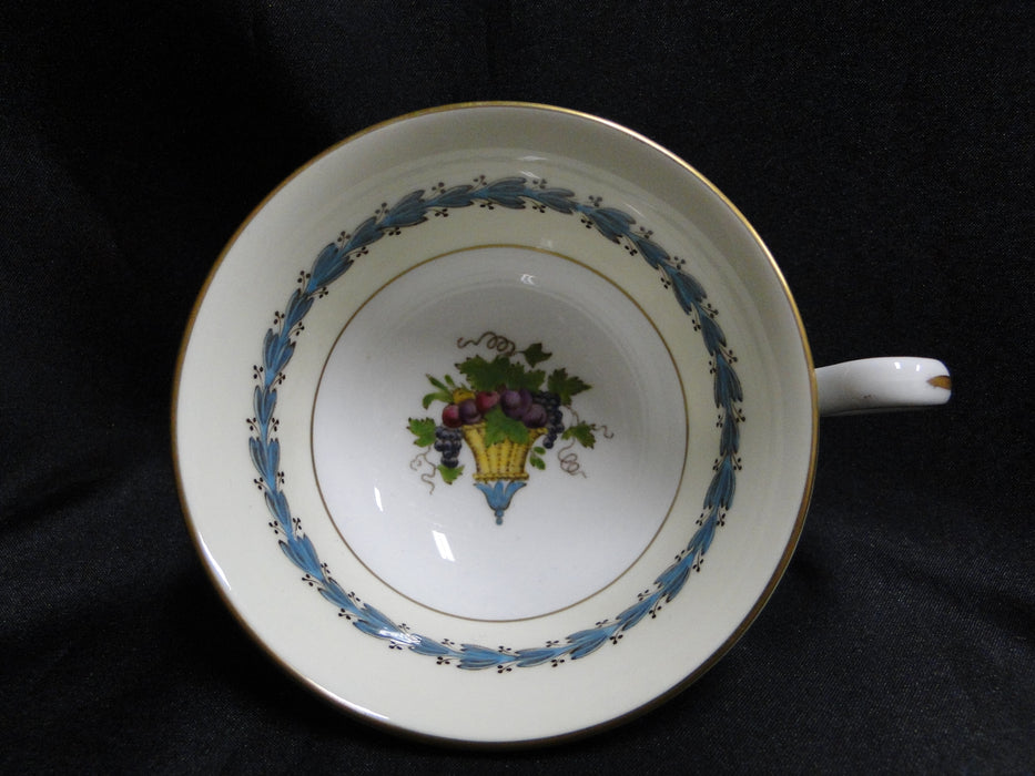 Wedgwood Appledore, Fruit Basket, Aqua Laurel: Cup & Saucer Set, 2 1/4" Tall