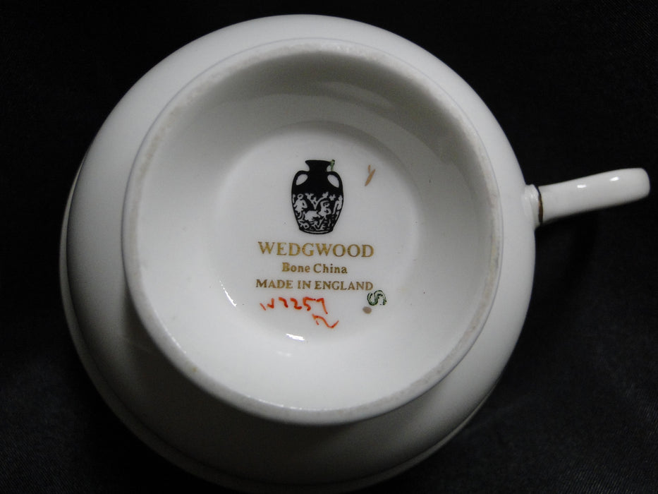 Wedgwood Appledore, Fruit Basket, Aqua Laurel: Cup & Saucer Set, 2 1/4" Tall