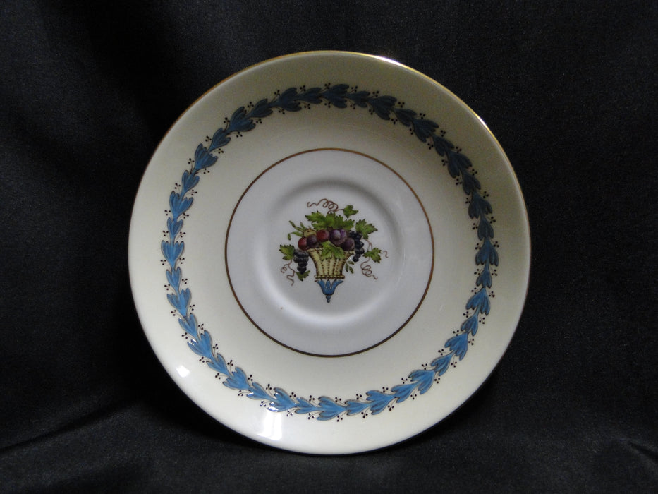 Wedgwood Appledore, Fruit Basket, Aqua Laurel: Cup & Saucer Set, 2 1/4" Tall