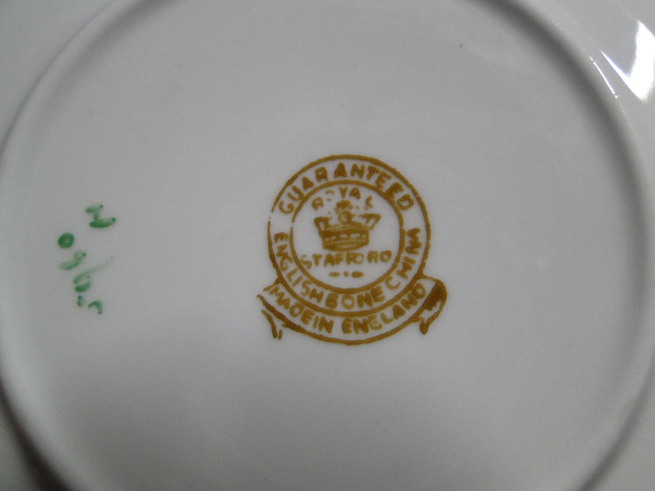 Royal Stafford Pink, Blue, & Purple Flowers, Gold Trim: Cup & Saucer Set, 2 1/8"